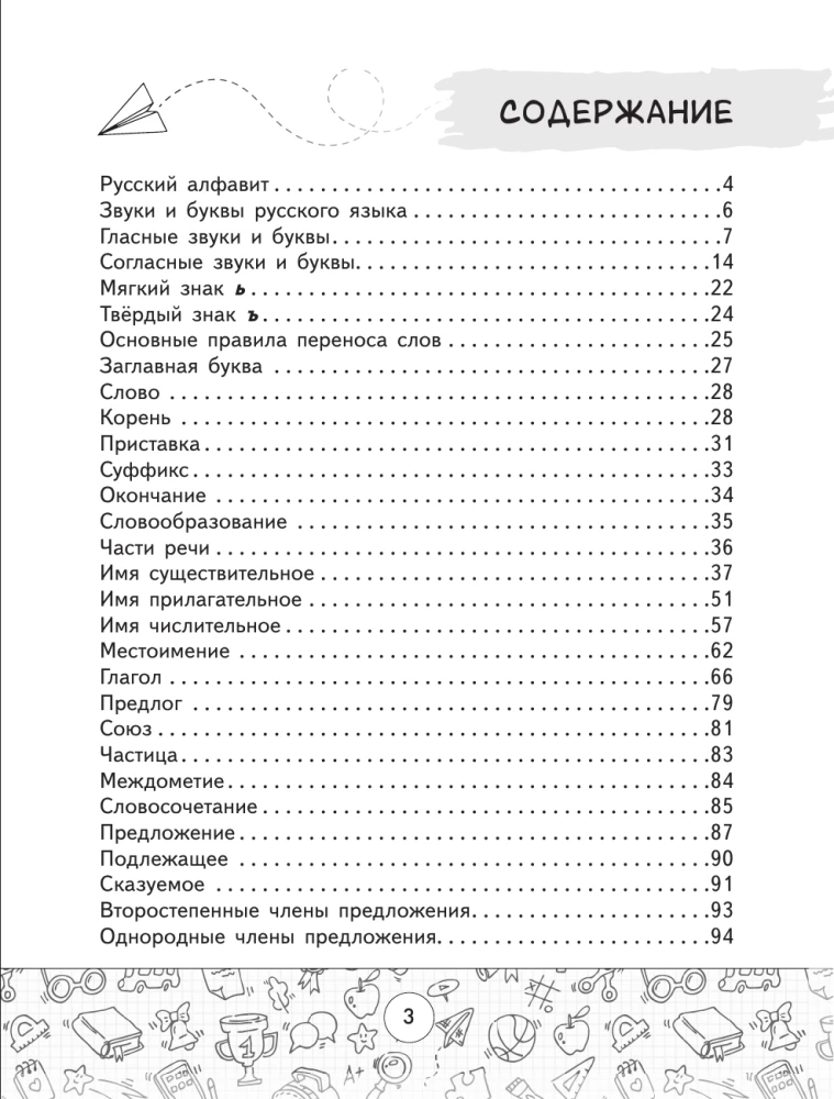 All the Rules of the Russian Language in Tables and Diagrams. Grades 1-4