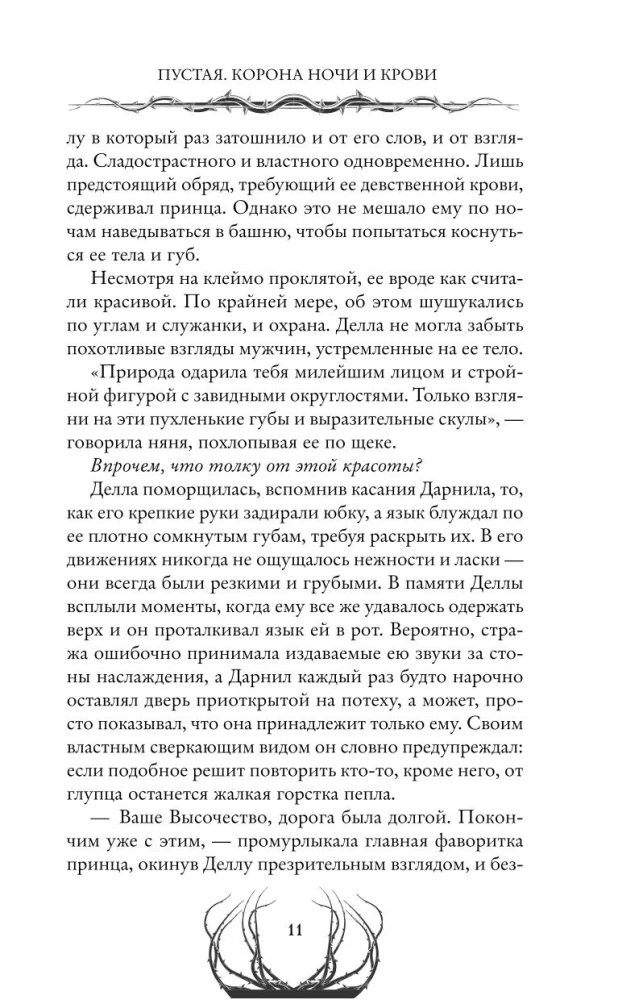 Empty. The Crown of Night and Blood