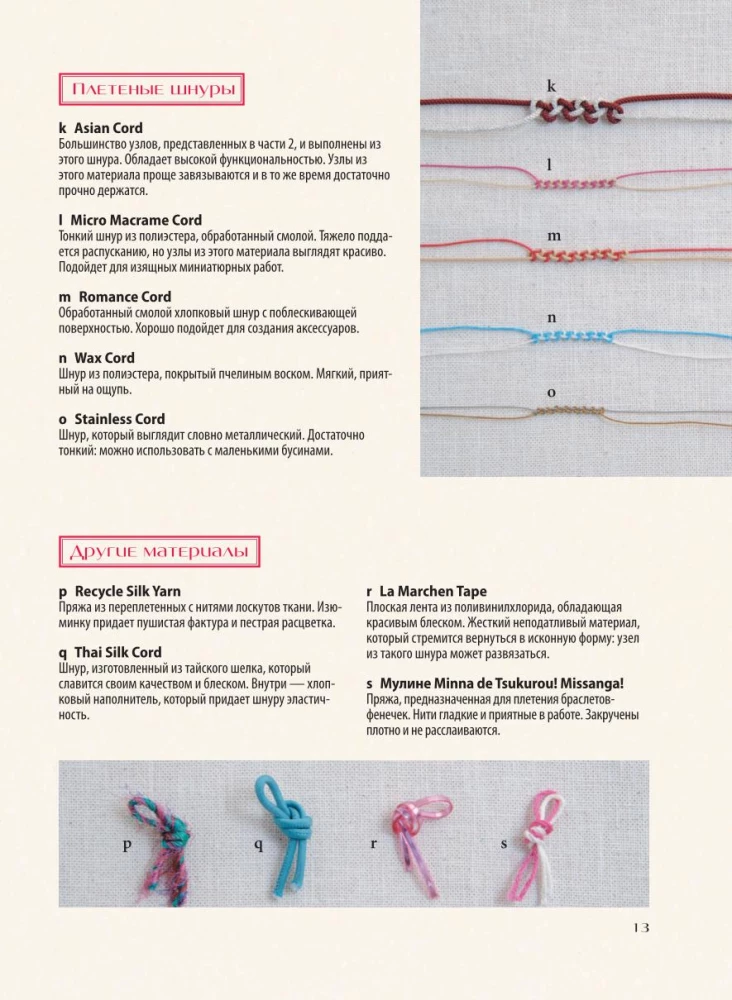 MACRAME. The Complete Japanese Handbook. 87 Knots, Their Combinations, Techniques, and Weaving Methods