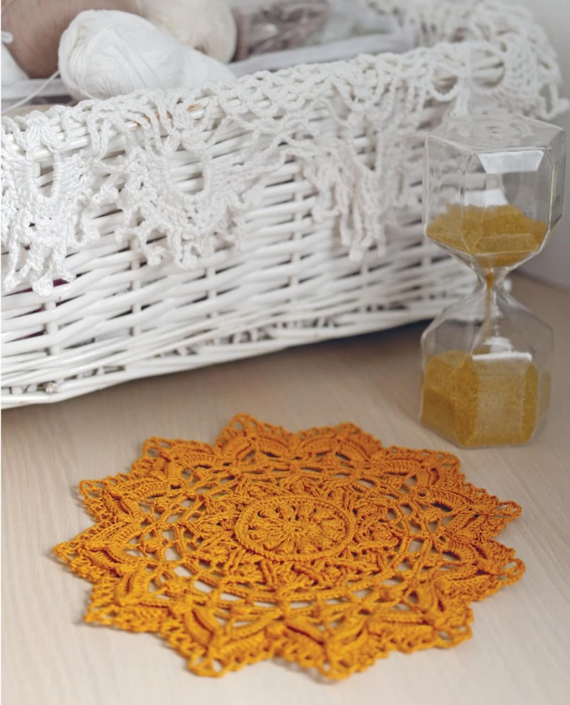 Lace Crochet. Relief Napkins by Elena Skripina