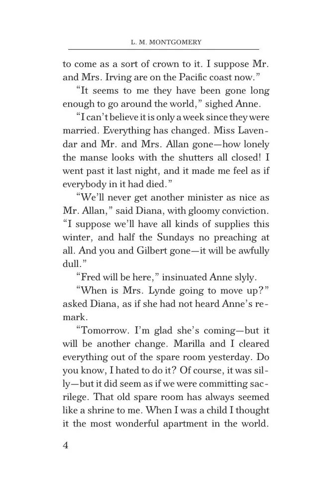 Anne of the Island. Anya from Prince Edward Island (in English)