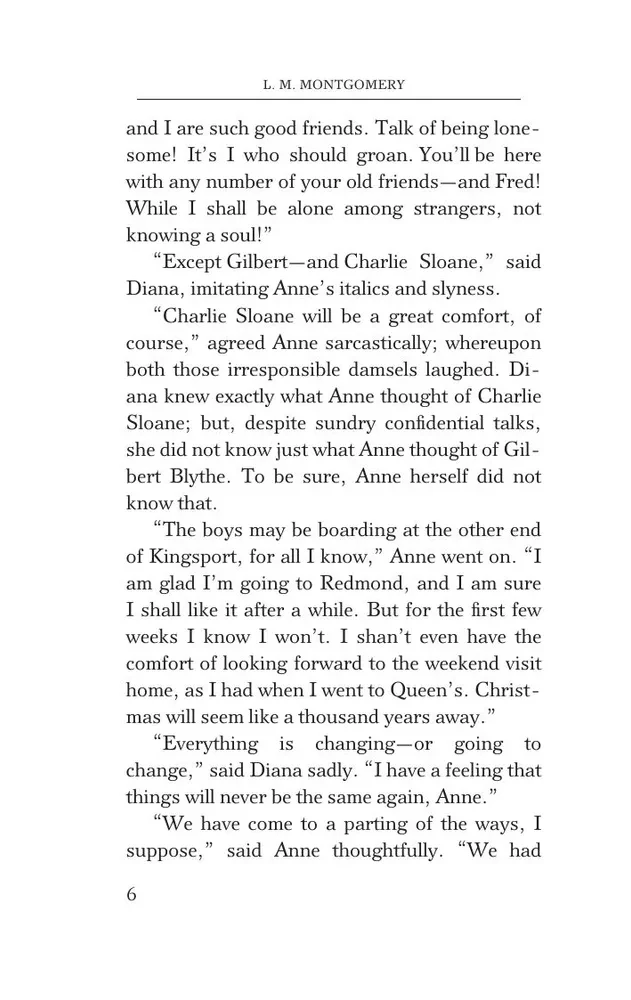 Anne of the Island. Anya from Prince Edward Island (in English)