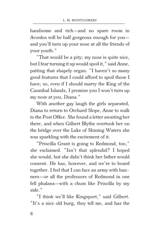 Anne of the Island. Anya from Prince Edward Island (in English)