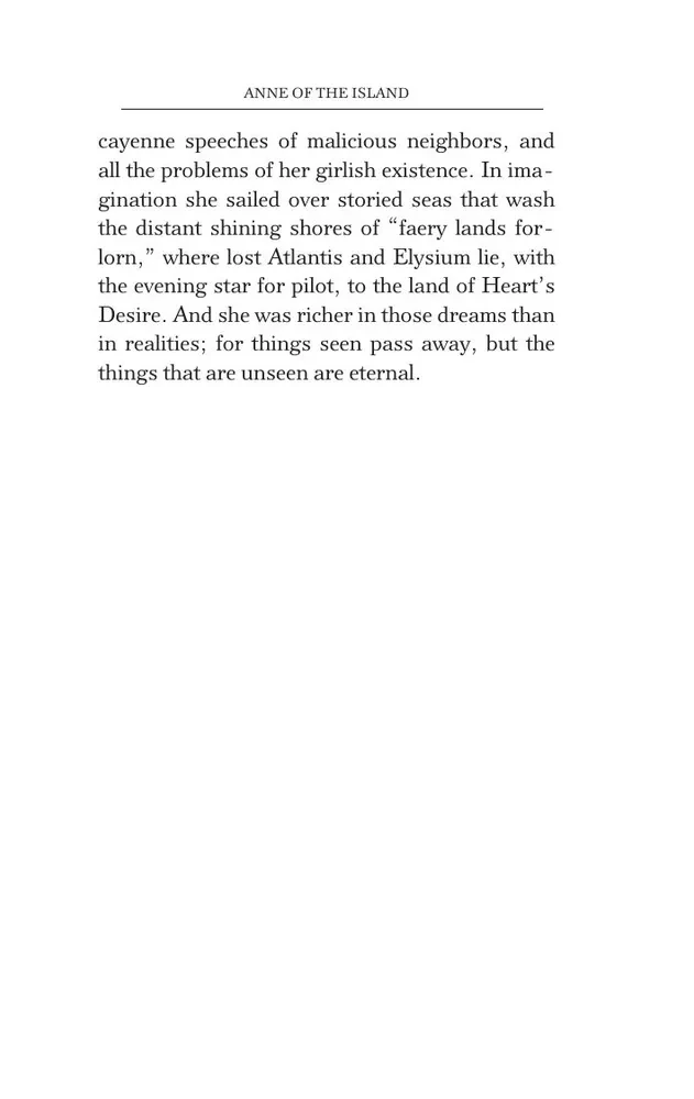 Anne of the Island. Anya from Prince Edward Island (in English)