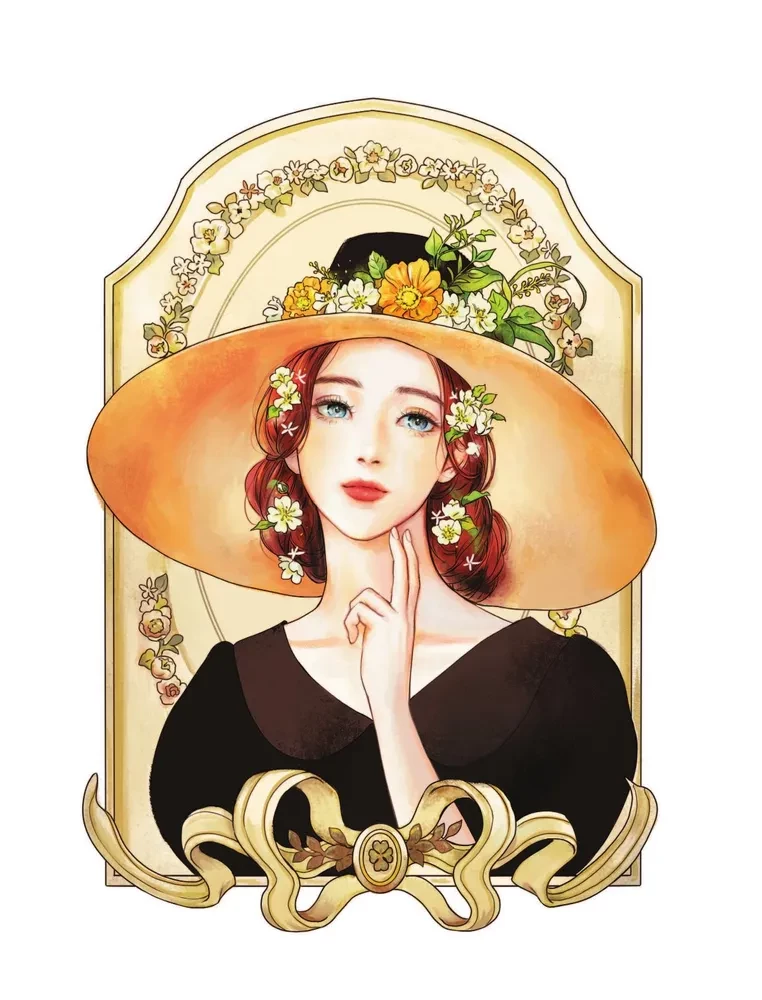 Girls and Art. Coloring Book