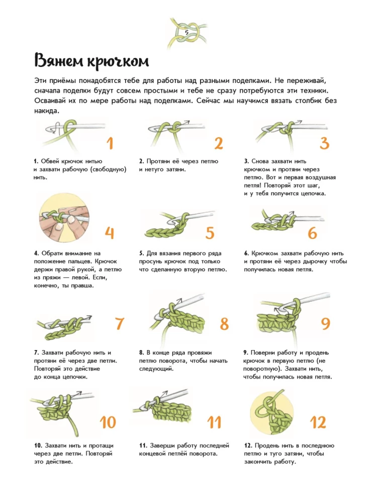 Creative Knitting. Knitting with a Hook, Needles, and Fingers