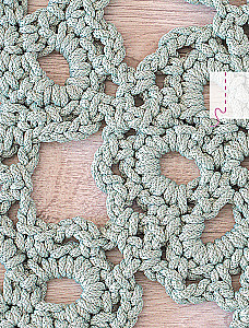 Interior Knitting. Modern Rugs, Tablecloths, and Cushions