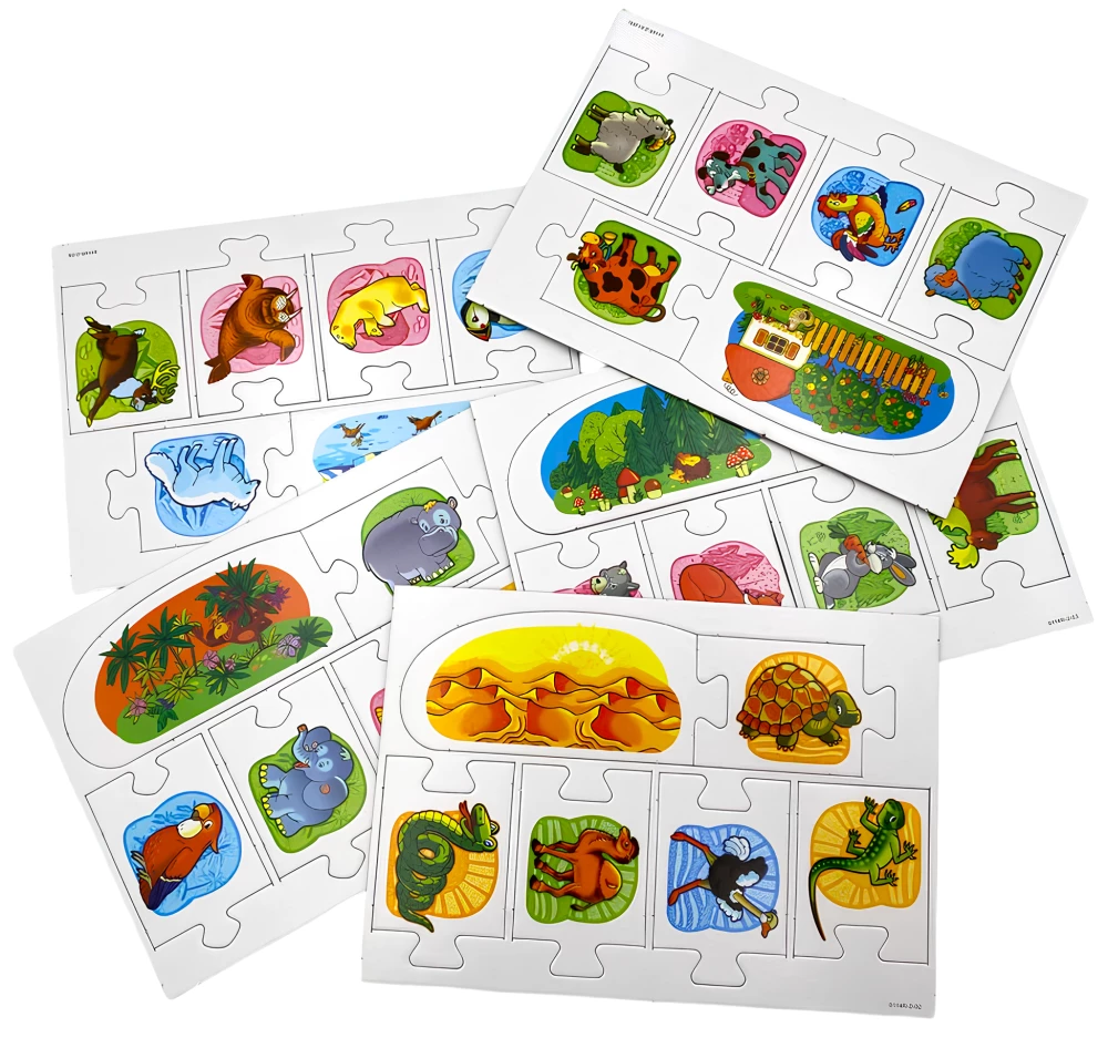 Educational Board Game - Little Train for Animals