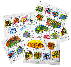 Educational Board Game - Little Train for Animals