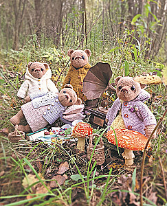 Megztų meškiukų namas. Istorijos apie mezgimą nėrimo technika tikrų meškiukų, jų gražių drabužių, šiltų namų ir mylinčios šeimos