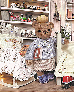 Megztų meškiukų namas. Istorijos apie mezgimą nėrimo technika tikrų meškiukų, jų gražių drabužių, šiltų namų ir mylinčios šeimos