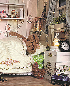 Megztų meškiukų namas. Istorijos apie mezgimą nėrimo technika tikrų meškiukų, jų gražių drabužių, šiltų namų ir mylinčios šeimos