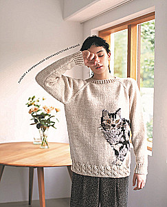 INTARSIA japāņu valodā. Erikas Tokai adītie pasaules. Izvēlētās modeļi ar shēmām un instrukcijām adīšanai ar adatām