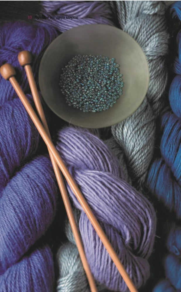 Silmused ja helmed. Ideaalselt juhend kudumise tehnikate kohta kudumisvardaga dekoratiivsete materjalidega