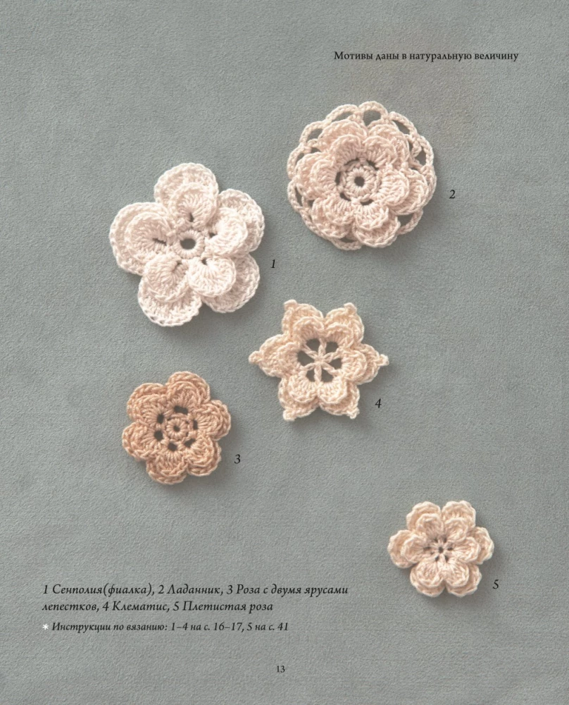 Irish Lace. 100 Relief Motifs for Crocheting. A Unique Collection with Japanese Chic