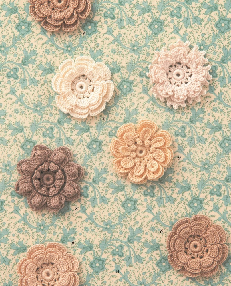 Irish Lace. 100 Relief Motifs for Crocheting. A Unique Collection with Japanese Chic