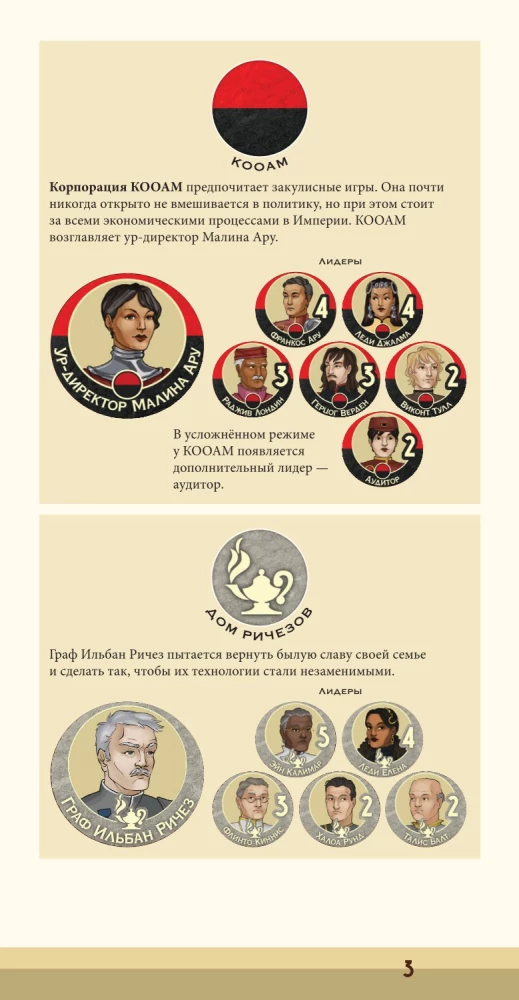 Stalo žaidimas - Dyna. KOOAM ir Richese. Karas, diplomatija ir išdavystė (papildymas)