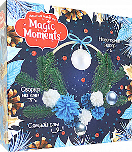Home Decor Creation Kit - New Year Wreath, Blue