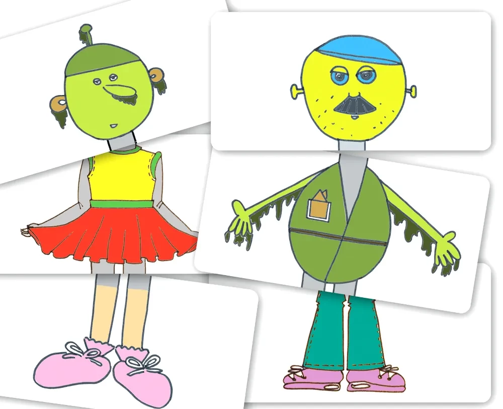 Roboter. Metaphorische Karten