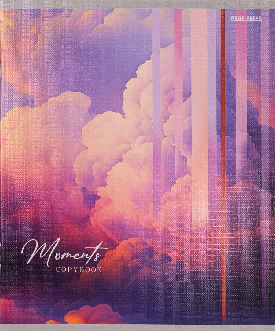 Notatnik - Chmurowy krajobraz, 48 stron, kratka, w asortymencie