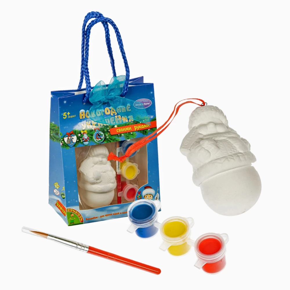 Creative Set - New Year Decorations. Snowman