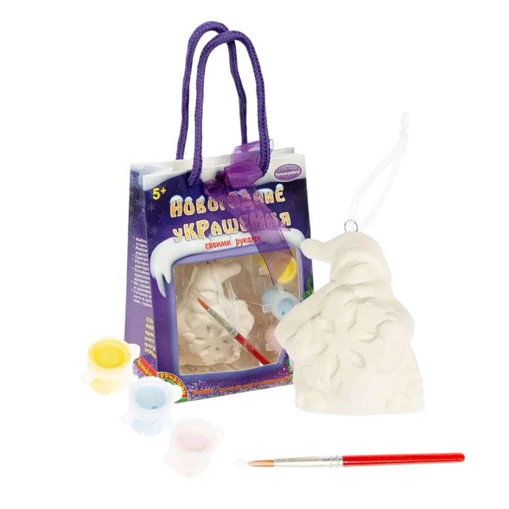 Zestaw do twórczości - Ozdoby choinkowe. Bałwanek