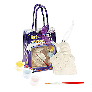 Zestaw do twórczości - Ozdoby choinkowe. Bałwanek