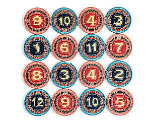 Stalo žaidimas - 12 Chip trick. 12 žetonų