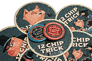 Stalo žaidimas - 12 Chip trick. 12 žetonų