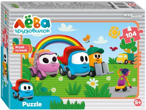 Puzzle 104 - Ciężarówka Leva. Przyjaciele