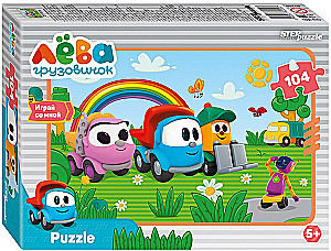 Puzzle 104 - Ciężarówka Leva. Przyjaciele