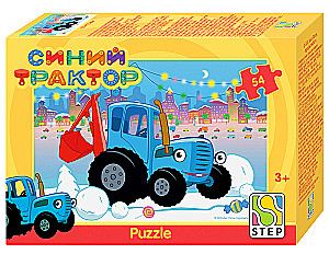 Puzzle 54 - Niebieski traktor, w asortymencie