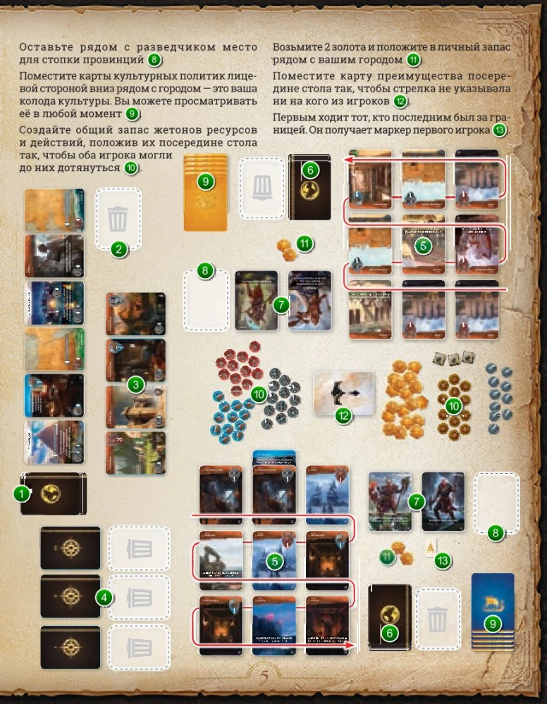 Stalo žaidimas - Monumental Duel. Tyrinėjimas