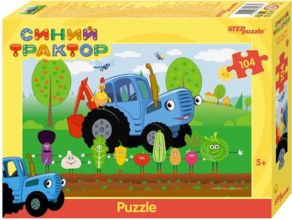 Puzzle 104 - Niebieski traktor