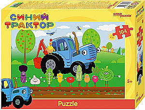 Puzzle 104 - Niebieski traktor