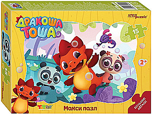 Puzzle maxi konturowe 15 - Smok Tosha