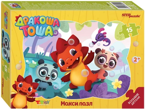 Puzzle maxi konturowe 15 - Smok Tosha