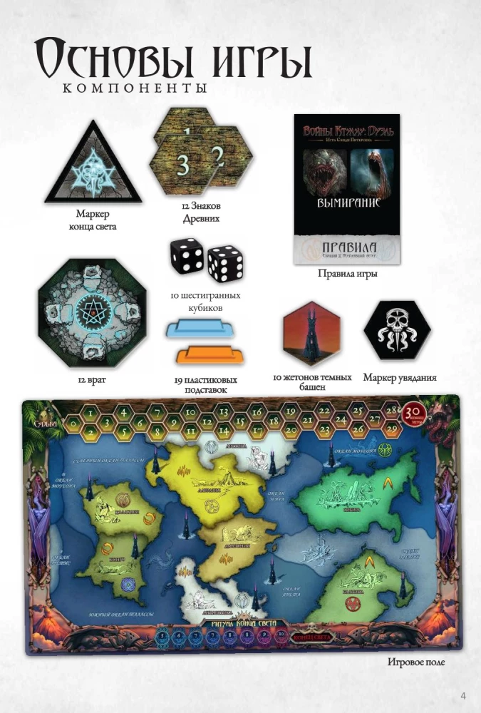 Настольная игра - Войны Ктулху. Дуэль. Вымирание