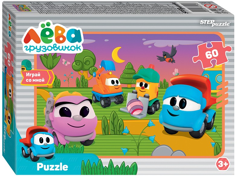 Puzle 60 - Kravas auto Lēva. Draugi