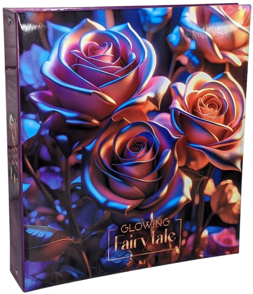 Fotoalbum - Jasne róże, fioletowy na 100 magnetycznych stron, 23x28 cm