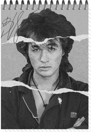 Блокнот А6 - ЦОЙ КИНО №11, 60 листов, клетка