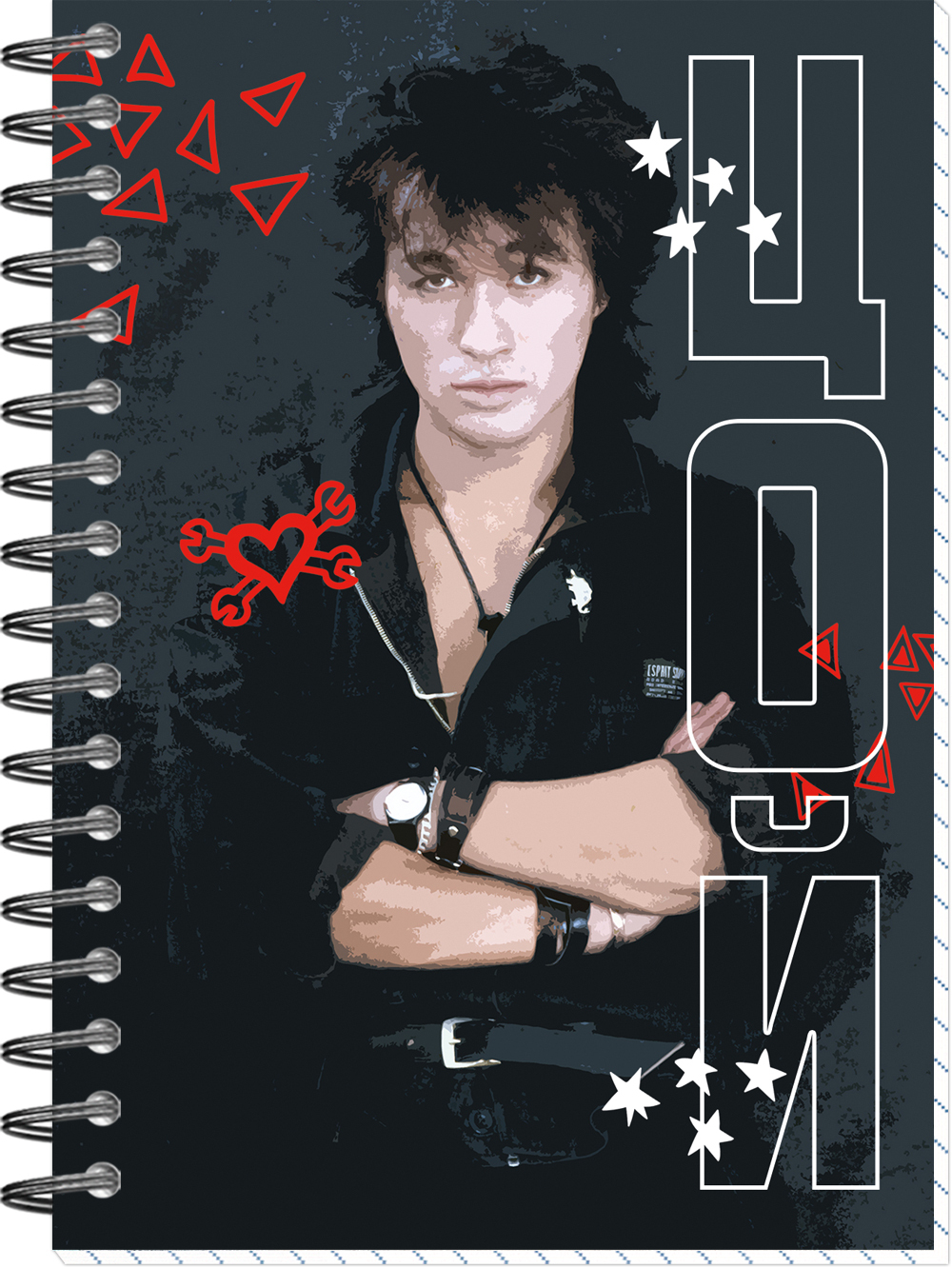 A6 Notebook - ЦОЙ КИНО №12, 60 sheets, grid