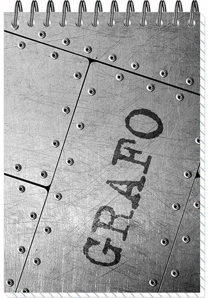 Блокнот А6 - Графо, 50 листов, клетка, в ассортименте