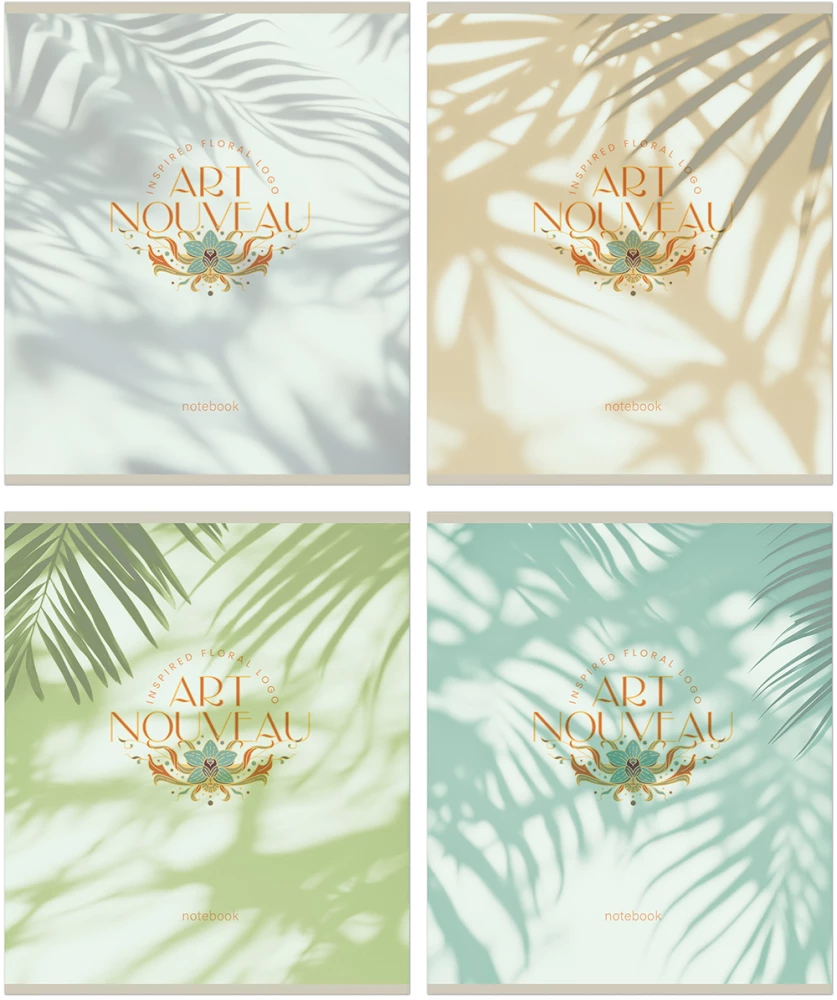 Тетрадь - АРТ ДЕКО - ТЕНИ, 48 листов, клетка, в ассортименте