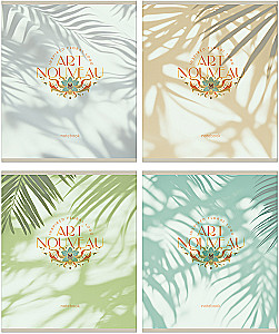 Тетрадь - АРТ ДЕКО - ТЕНИ, 48 листов, клетка, в ассортименте