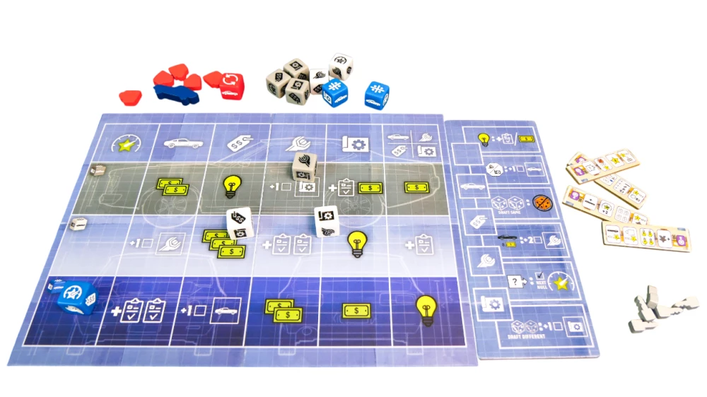 Brettspiel - Stadt der Motoren