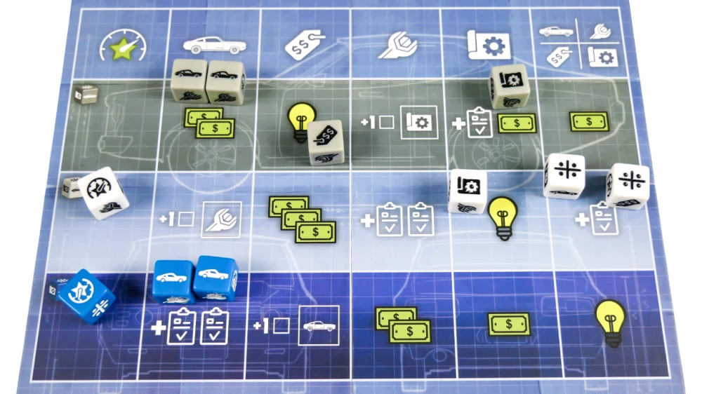 Brettspiel - Stadt der Motoren