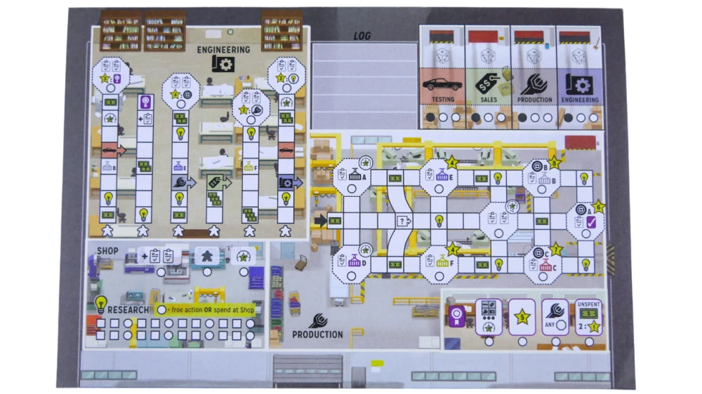 Brettspiel - Stadt der Motoren