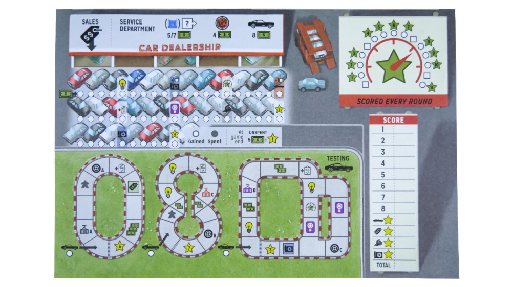 Brettspiel - Stadt der Motoren