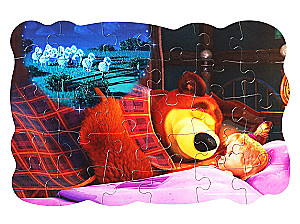 Maxi Puzzle - Masha and the Bear (30 pieces)